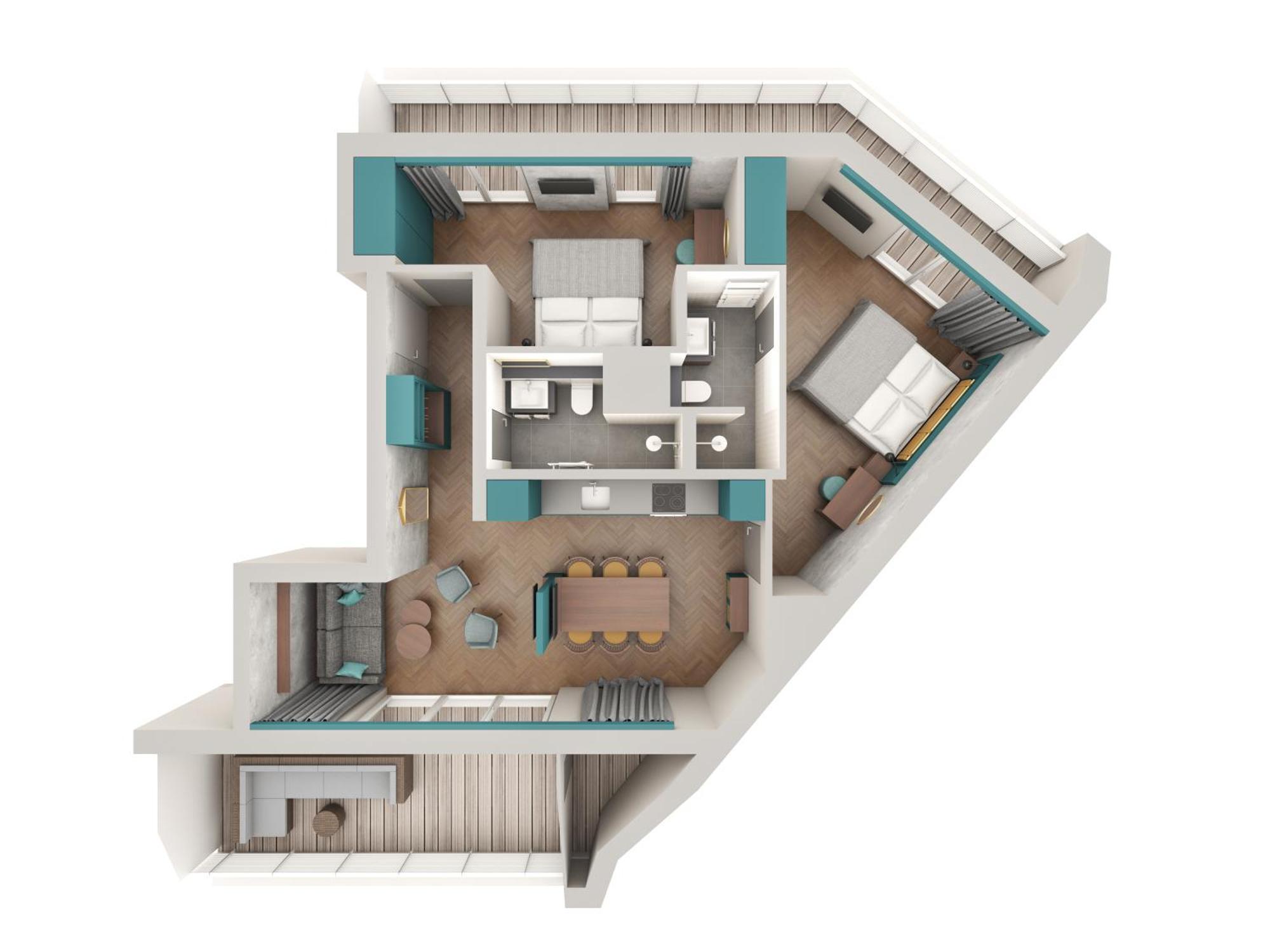 Downtown Apartments Mitte-Wedding Берлін Номер фото