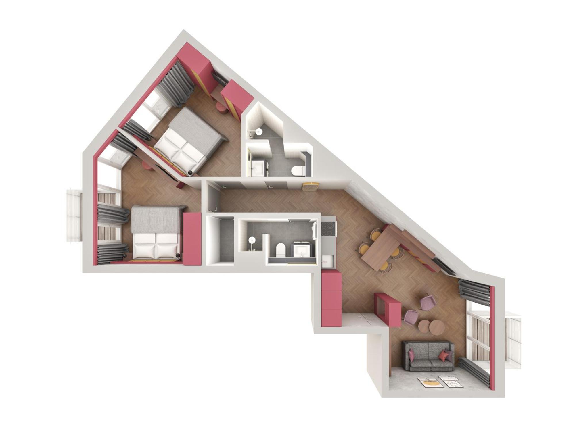 Downtown Apartments Mitte-Wedding Берлін Номер фото